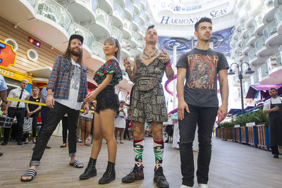 Cake by the ocean - literally! Multi-platinum selling band DNCE set sail for the Ultimate Friendsgiving on board the world's largest and most adventure-packed cruise ship, Royal Caribbean's new Harmony of the Seas.