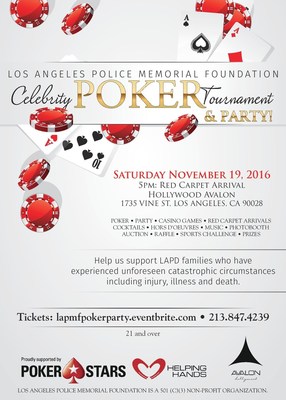 Los Angeles Police Memorial Foundation Celebrity Poker Tournament And Casino Night Hosted by Don Cheadle