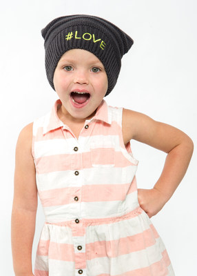 St. Jude Patient Mabry, age 4, wears the Kmart Giving Hat which raises money to help in the fight against childhood cancers and other life-threatening diseases.