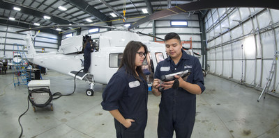Students enrolled in the Aircraft Maintenance Engineer program at the Saskatchewan Indian Institute of Technologies in Saskatoon, Canada have begun using a Sikorsky S-76A(TM) maintenance trainer as a hands-on training aid. Students will gain early first-hand knowledge of the inspection, maintenance, and repair of a fully rigged helicopter, including its electronic, mechanical, and hydraulic systems. The maintenance trainer is an investment by Sikorsky to develop a new generation of skilled aircraft maintainers.