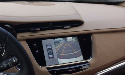 Rearview camera image in 2017 Cadillac XT5.