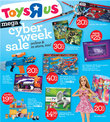Toys"R"Us(R) To Start Its Cyber Week On Saturday