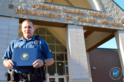 The National Law Enforcement Officers Memorial Fund has selected Senior Police Officer Daniel Whitney, of the Athens-Clarke County (GA) Police Department, as the recipient of its Officer of the Month Award for November 2016.