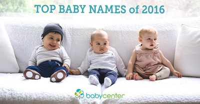 BabyCenter Top Baby Names of 2016
