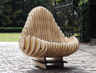 Created and conceptualized in 3D modeling software and later prototyped on 3D printing machines, the Terraform Chair is a unique piece of art and furniture inspired by the organic, flowing elements that make up everything Earth.