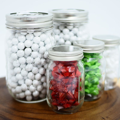 The new Ball(R) 4 oz. Miniature Storage Jars are perfect for holiday crafting.