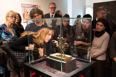 Exhibicion en Milan de Caballo y Jinete de Da Vinci