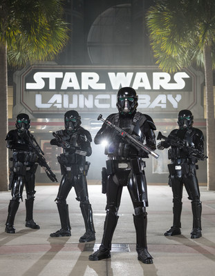 Starting Dec. 16, guests at Disney's Hollywood Studios will be able to see AWR Troopers from "Rogue One: A Star Wars Story" when they join the popular daytime stage show "Star Wars: A Galaxy Far, Far Away." Outfitted in their specialized Stormtrooper armor with a dark, ominous gleam, these soldiers serve as bodyguards and enforcers for Director Krennic, a highly-placed officer within the Advance Weapons Research (AWR) division of the Empire. A new Troopers sequence will join the show, which runs daily at Disney's Hollywood Studios at Walt Disney World Resort in Lake Buena Vista, Fla.