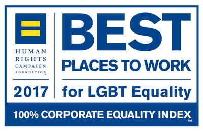 Blue and Yellow logo for Best Place to Work for LGBT Equality