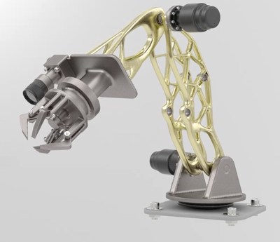Robot Arm Optimized in Inspire and Rendered in Evolve