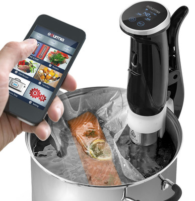 The WiFi and IoT enabled Sous Vide Pod with corresponding app from Gourmia.